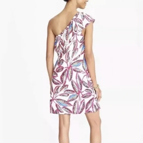 J.Crew One Shoulder Printed Dress - Picture 9 of 10